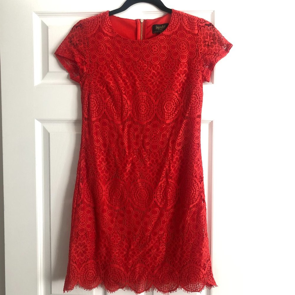 🚨3/$15🚨Laundry by Shelli Segal red lace dress